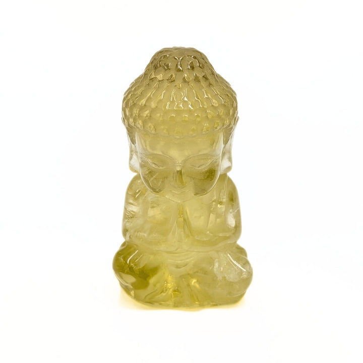 Carved Citrine Buddha Figurine