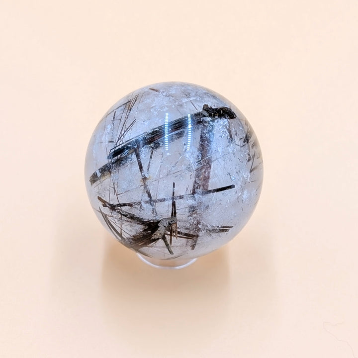 Copper Rutilated & Tourmilated Quartz Polished Sphere
