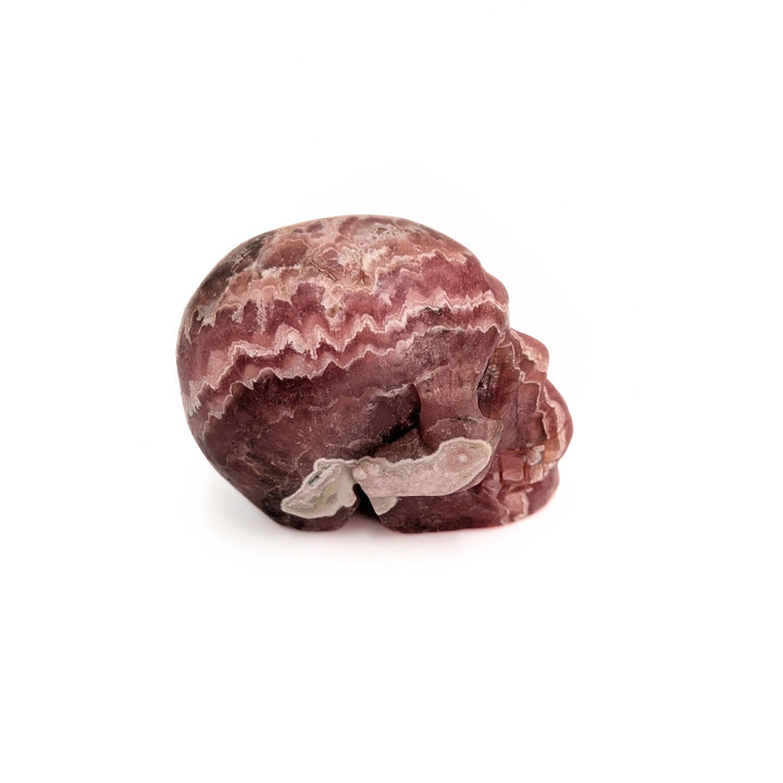 Rhodochrosite Carved Skull