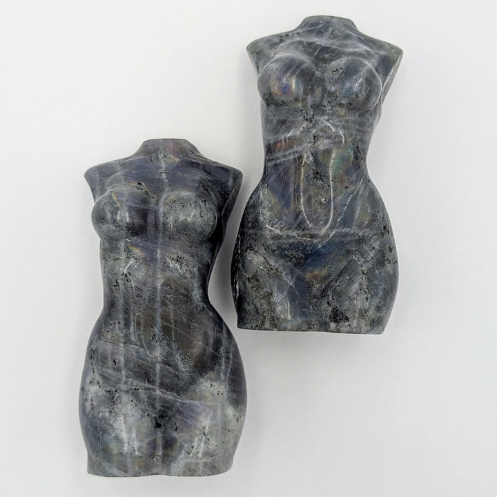 Labradorite Female Torso Figurine Busts