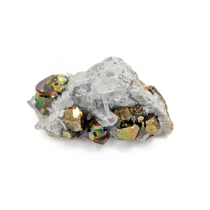 Rainbow Pyrite & Quartz Freeform