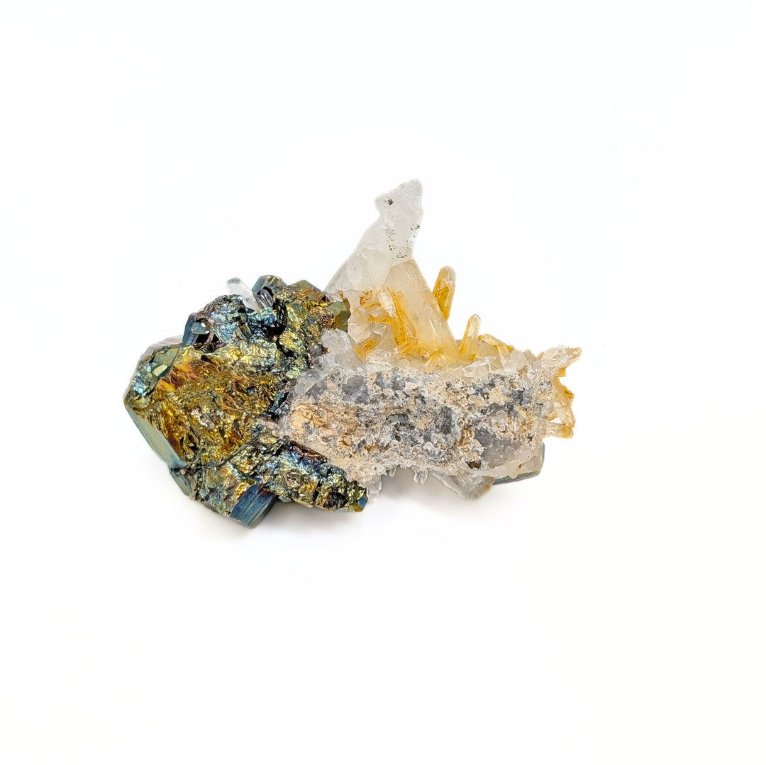 Rainbow Pyrite & Quartz Freeform