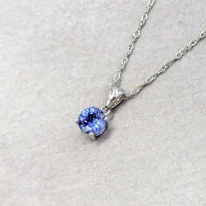 Tanzanite Necklace in Sterling Silver