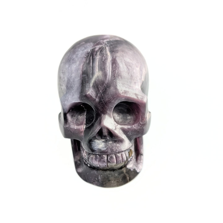 Purple Mica Carved Skull
