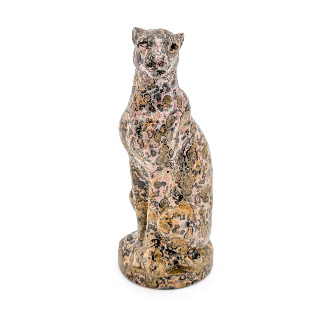 Leopard Skin Jasper Leopard Figurine
