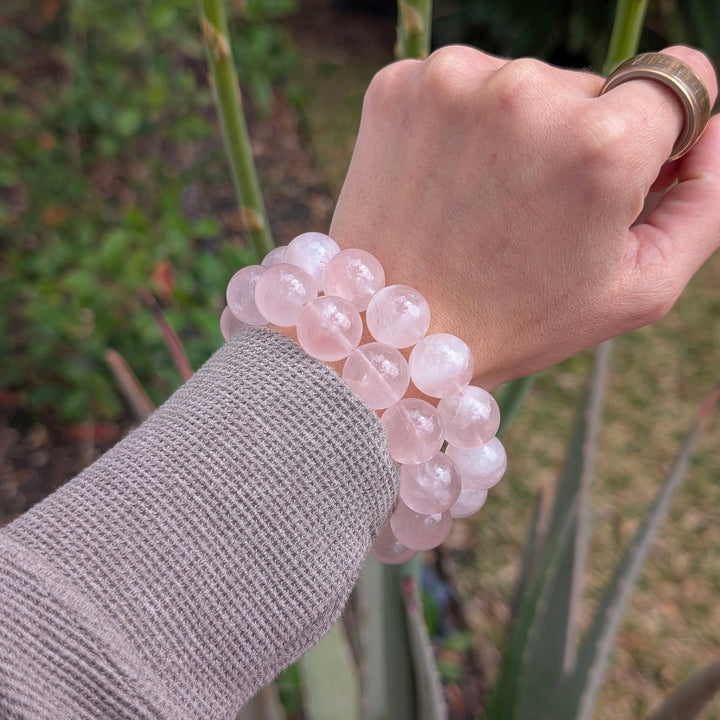 Rose Quartz Beaded Bracelet