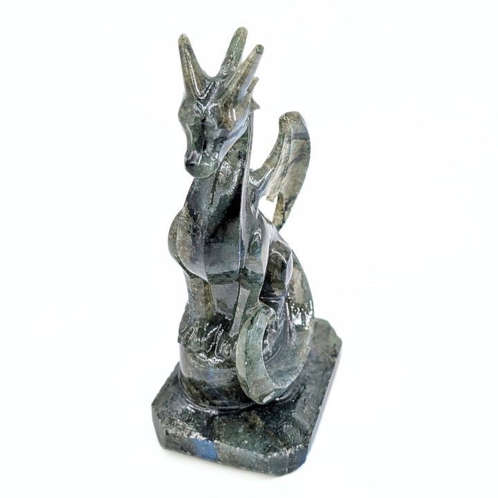 Labradorite Carved Dragon Figurine