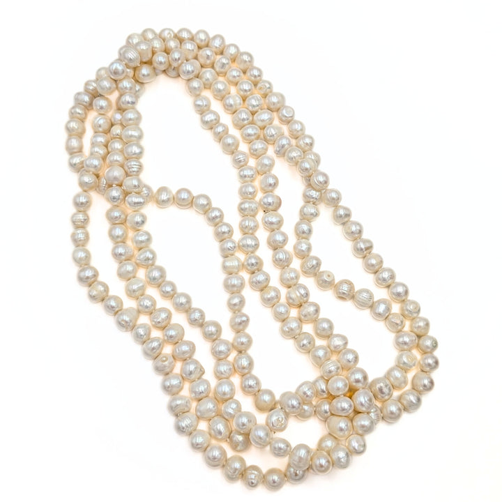 Vintage White Freshwater Pearl Necklace