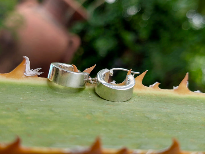 Vintage Sterling Silver Hoop Earrings