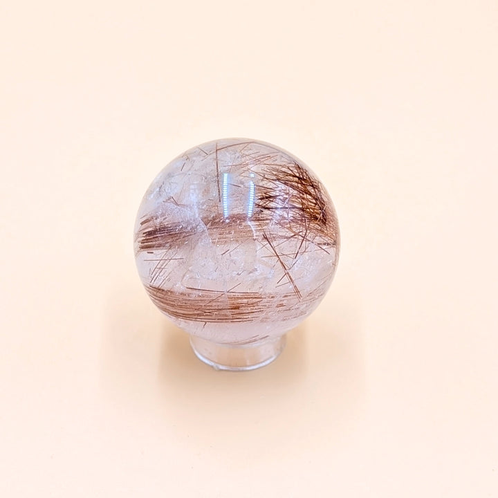 Copper Rutile Quartz Sphere