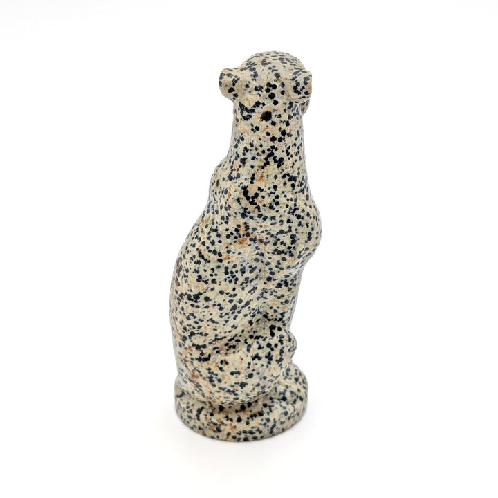 Dalmatian Jasper Leopard Carving