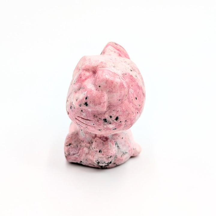 Hello Kitty Inspired Rhodonite Figurine