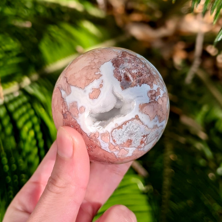 Polished Cotton Candy Agate Sphere