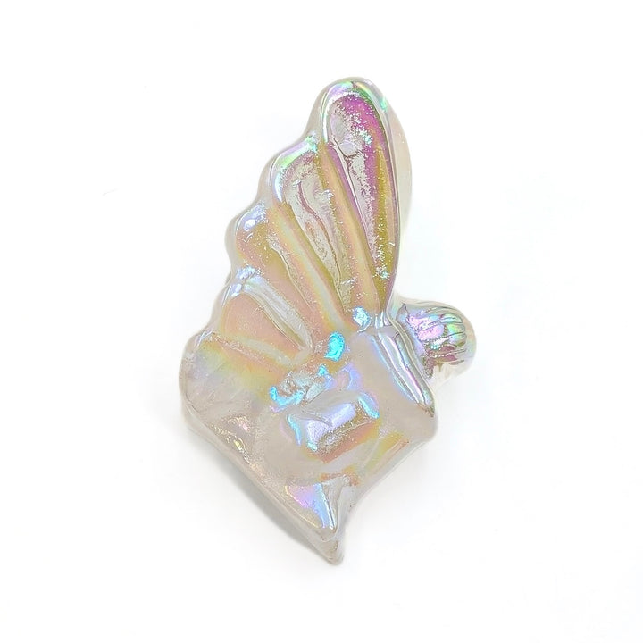 Aura Quartz Angel Carved Figurine