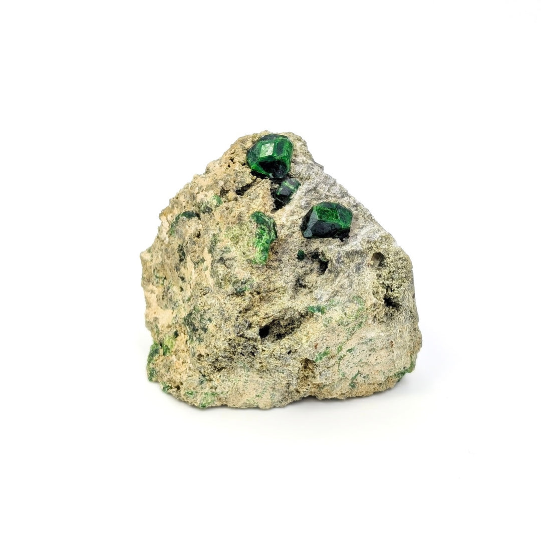 Demantoid Garnet on Host Rock