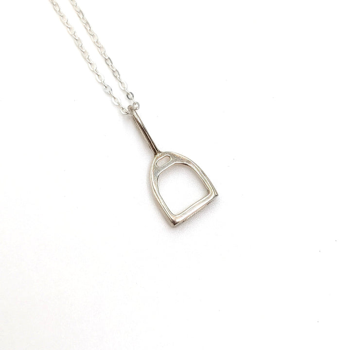 Vintage Stirrup Necklace in Sterling Silver