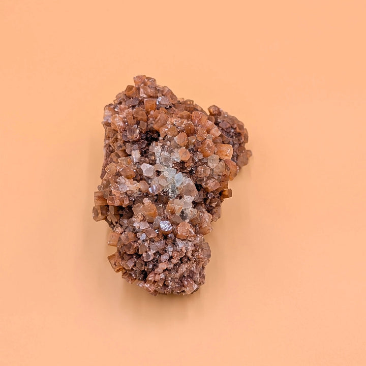 Orange Aragonite Crystal Freeform Cluster