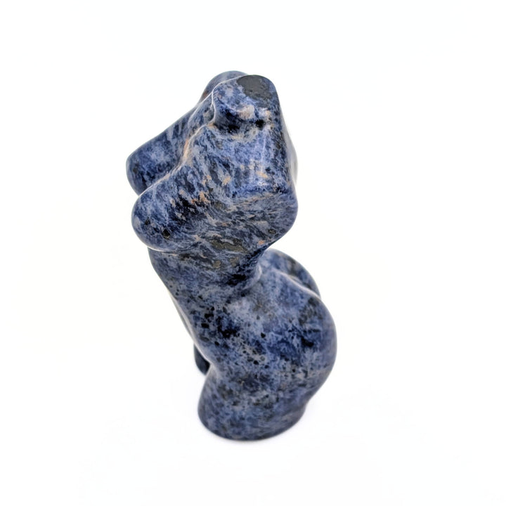 Sodalite Carved Female Torso Figurine
