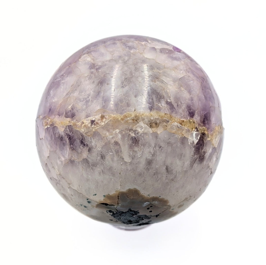 Amethyst Raw & Polished Sphere