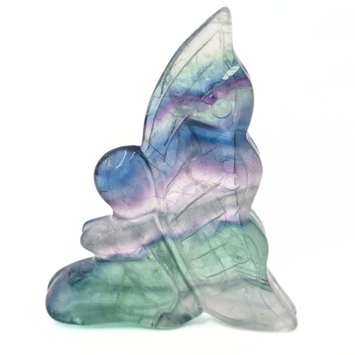 Rainbow Fluorite Fairy Carved Figurine
