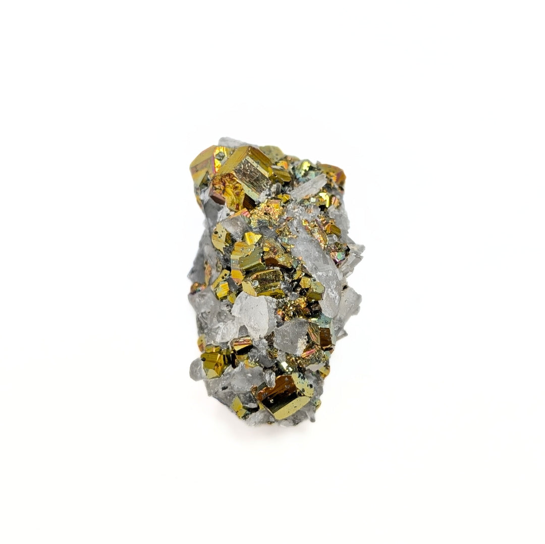 Rainbow Pyrite & Quartz Freeform