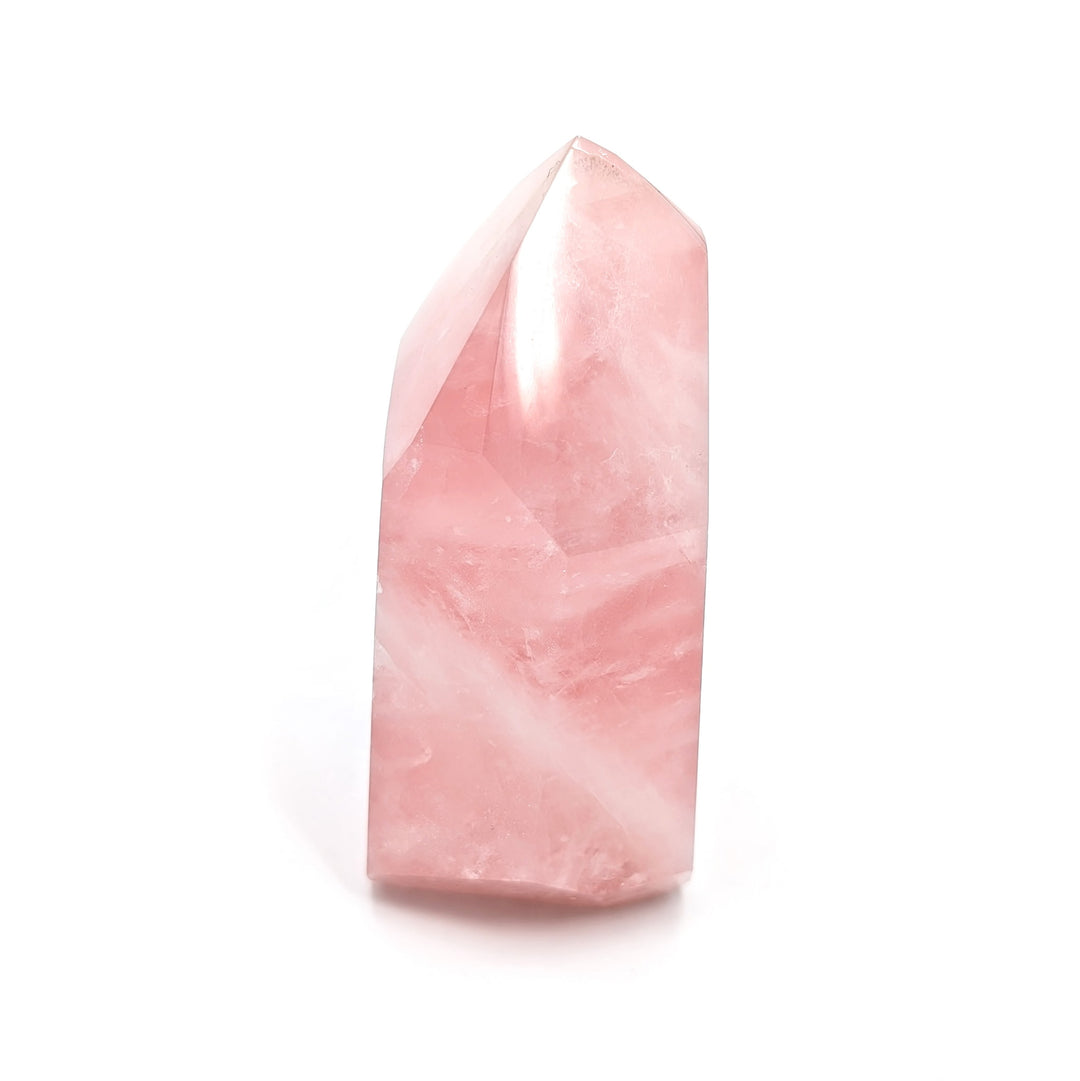 Brazilian Rose Quartz Polished Tower