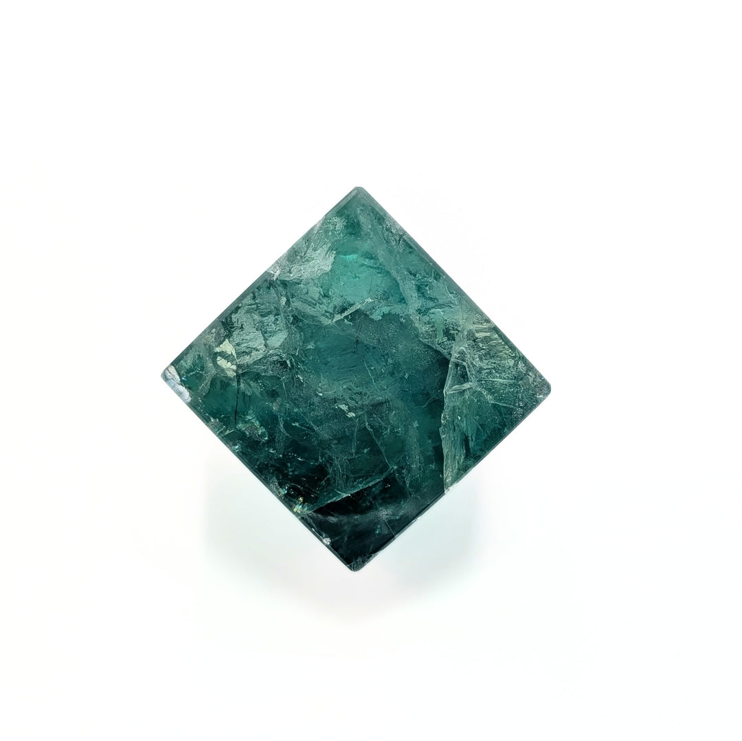 Polished Green Fluorite Standing Cube