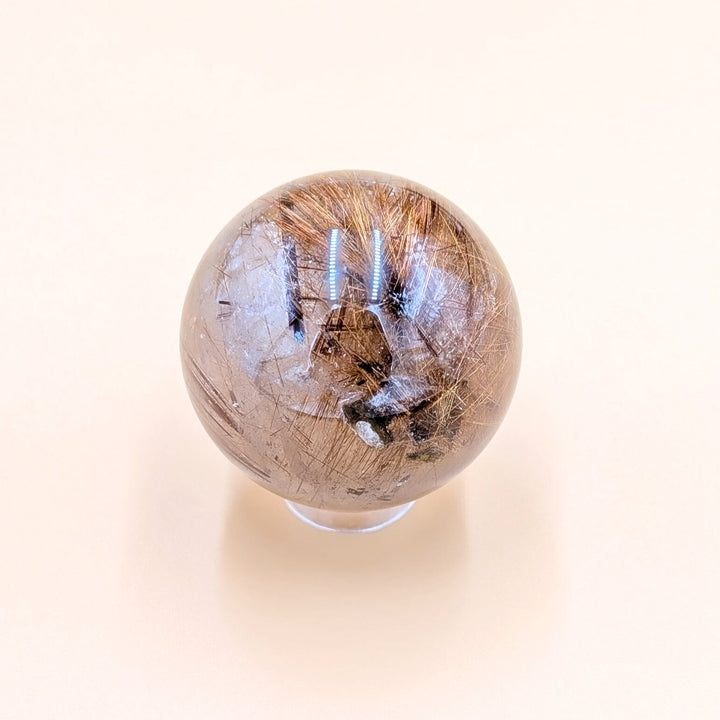 Copper Rutile Quartz Sphere