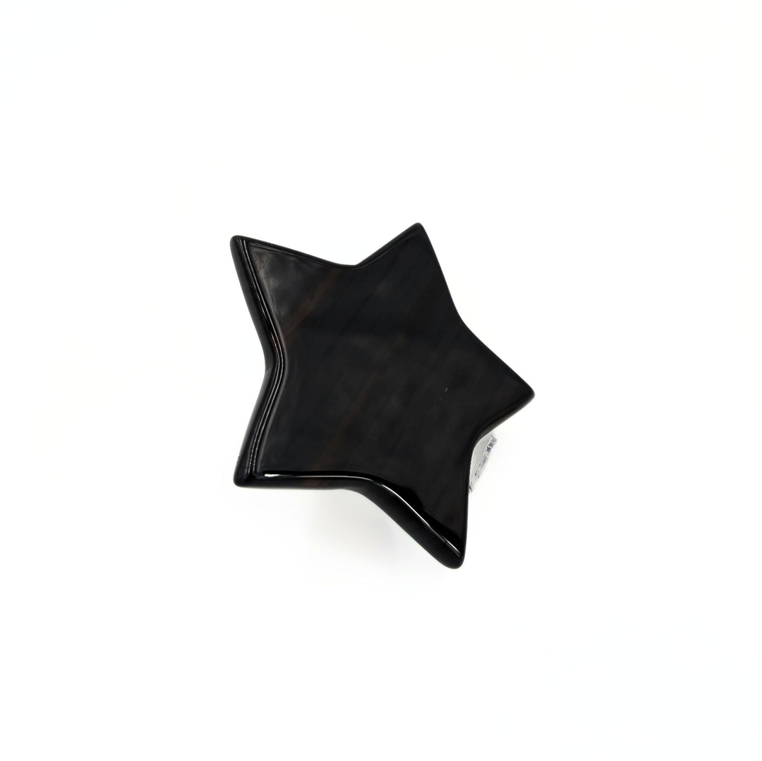 Glass Obsidian Polished Star