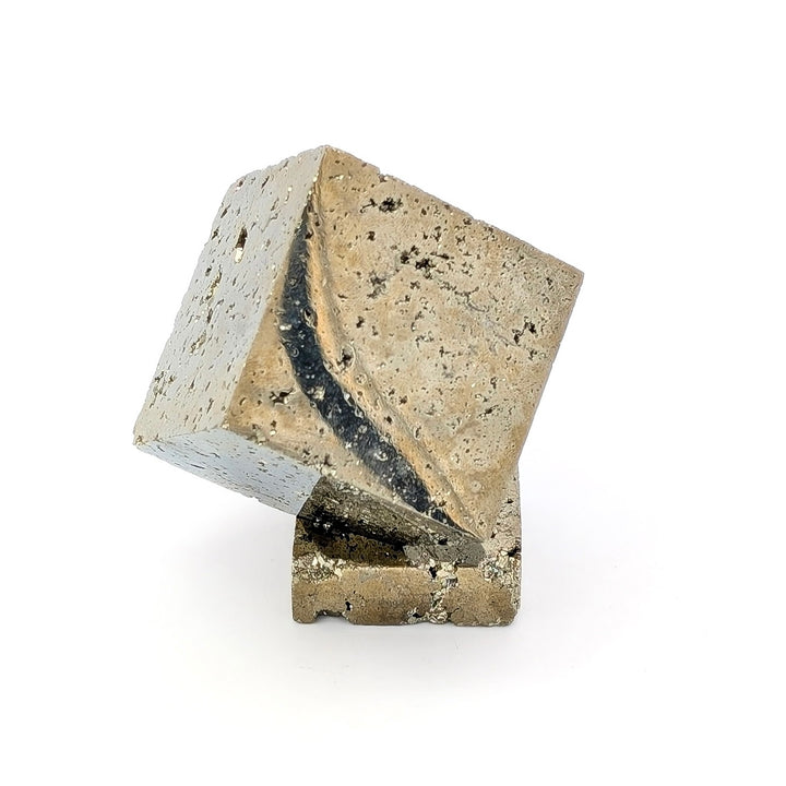 Polished Pyrite Cube with Base