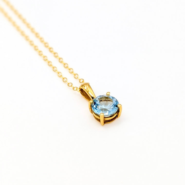 Faceted Gemstone Necklaces in Gold Over Sterling Silver