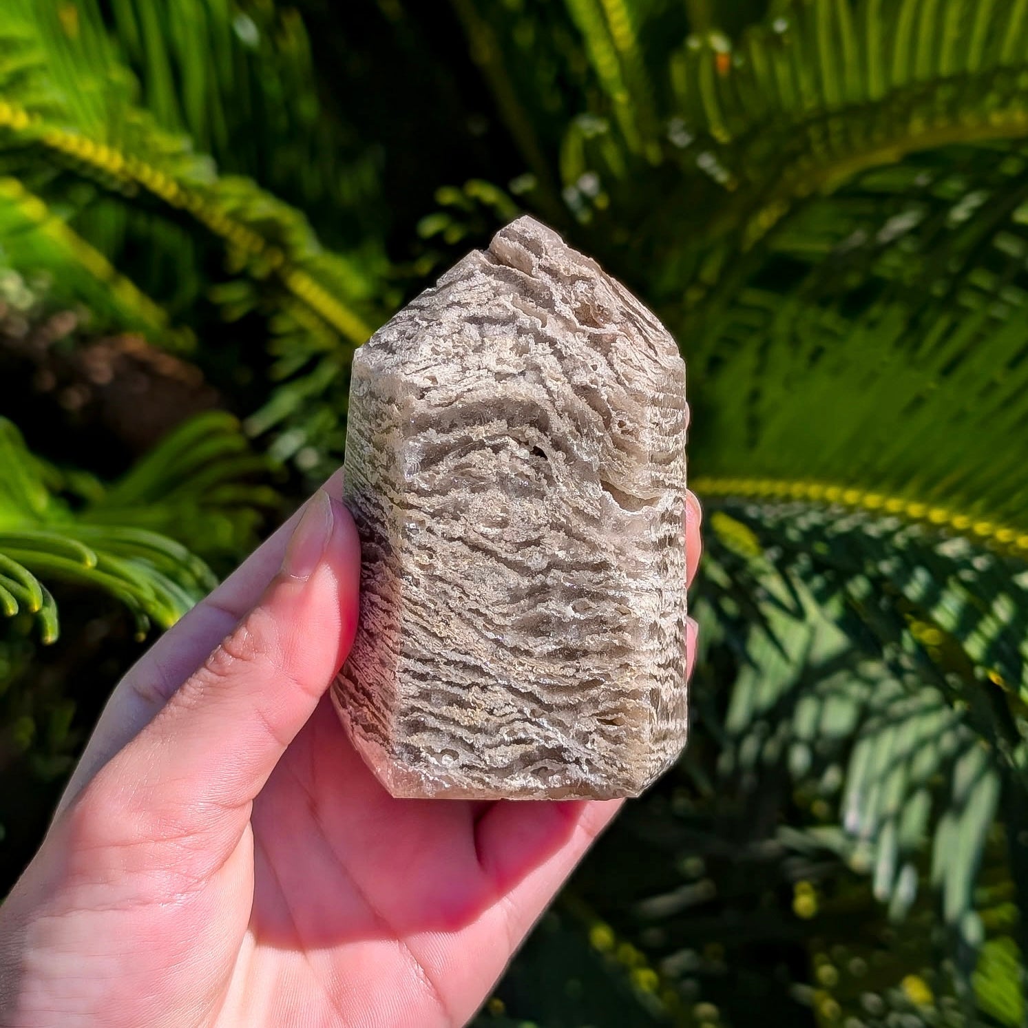 Thousand Layer Garden Quartz Polished Tower – Ruby Road San Antonio