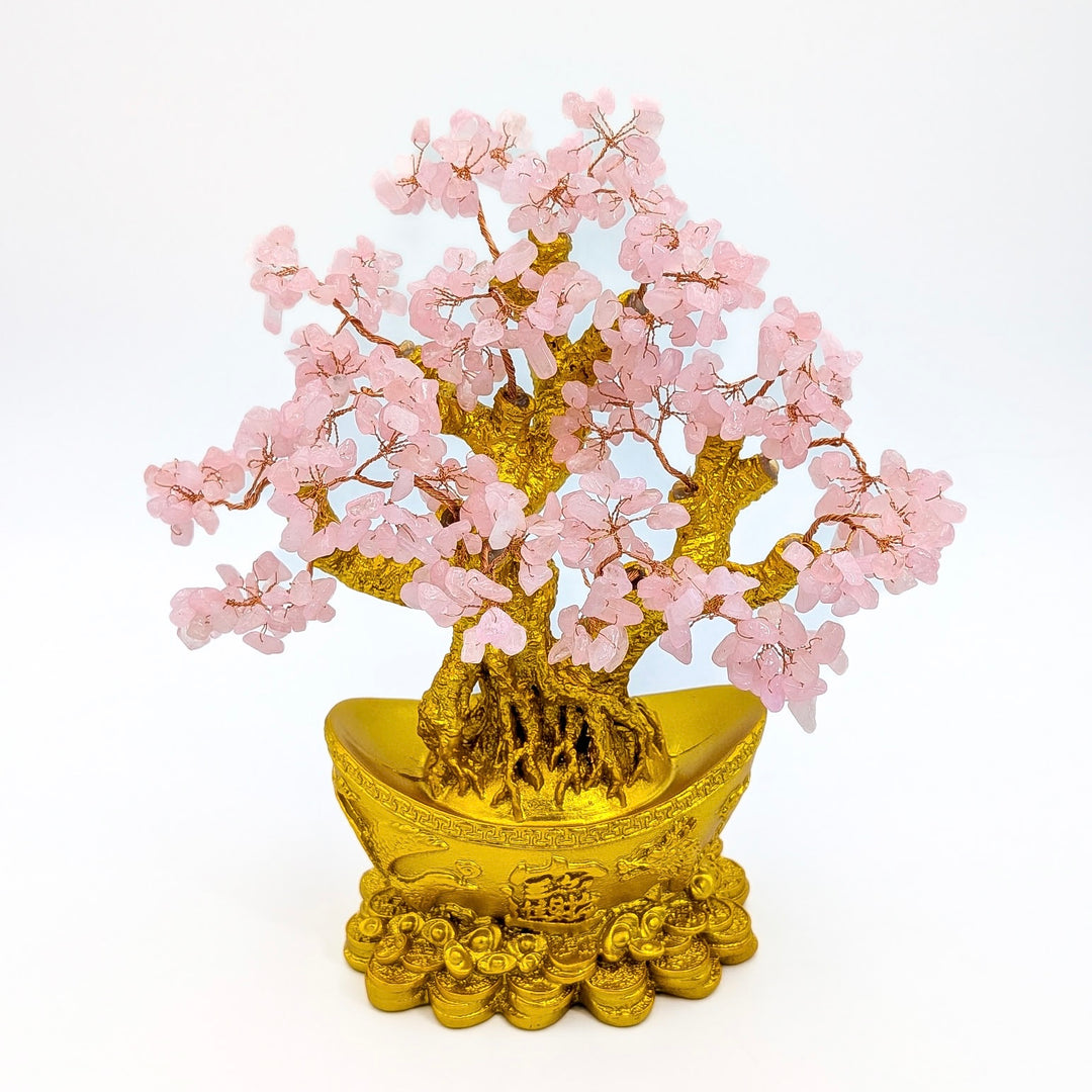 Rose Quartz Bonsai Tree