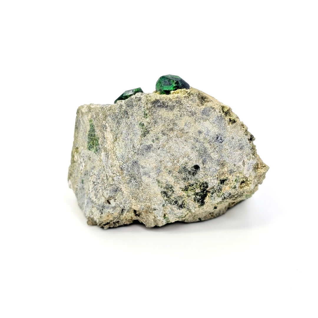Demantoid Garnet on Host Rock