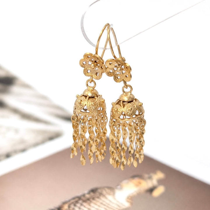Vintage 14K Yellow Gold Dangle Earrings