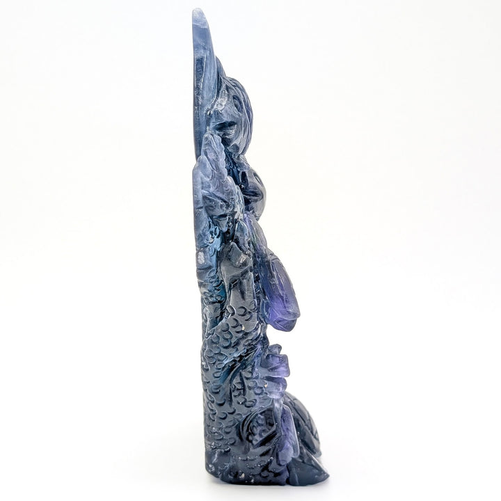 Rainbow Fluorite Fish & Sea Turtle Carved Sculpture