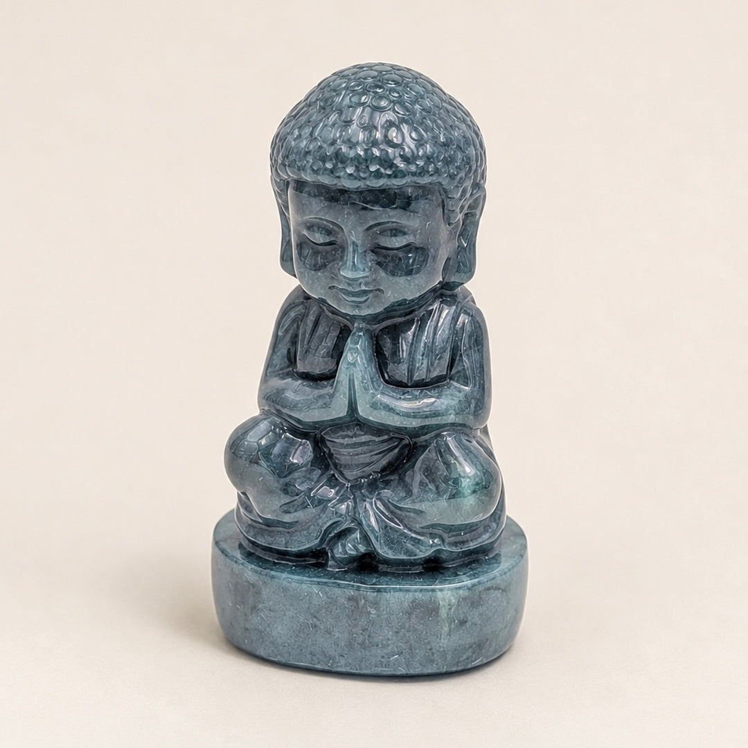 Jade Buddha Carved Figurine