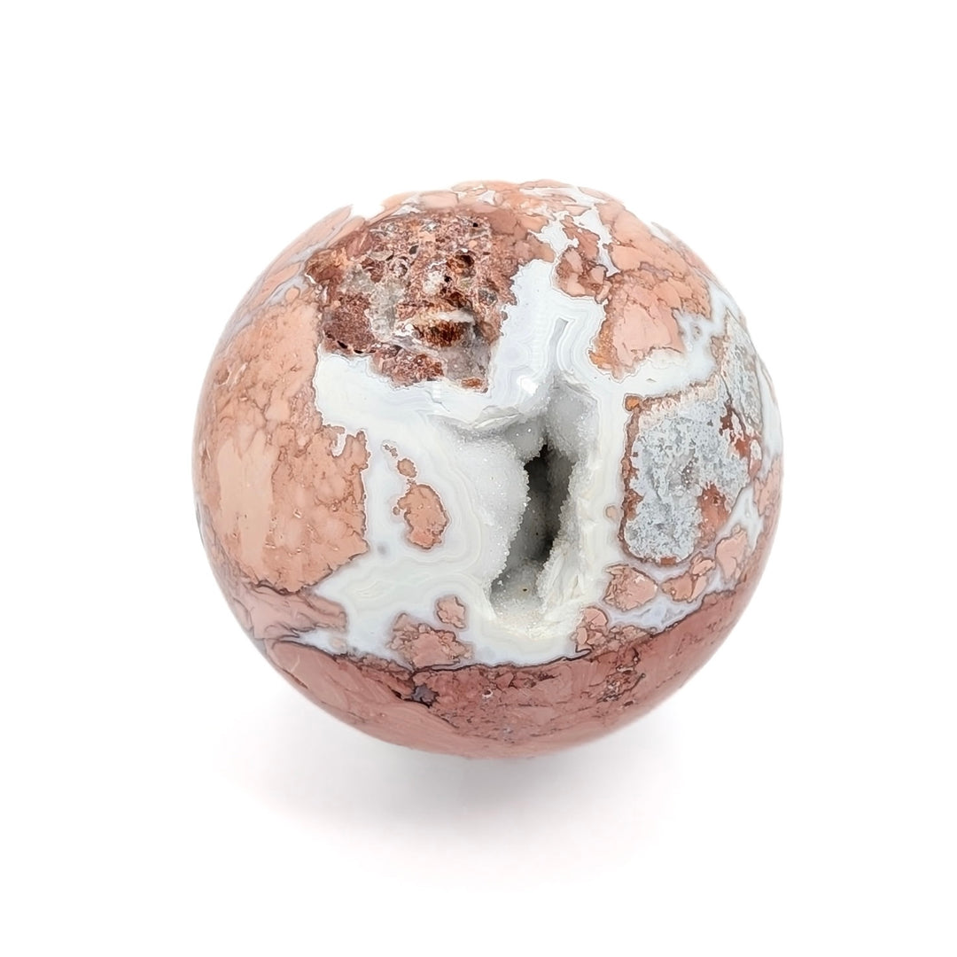 Polished Cotton Candy Agate Sphere