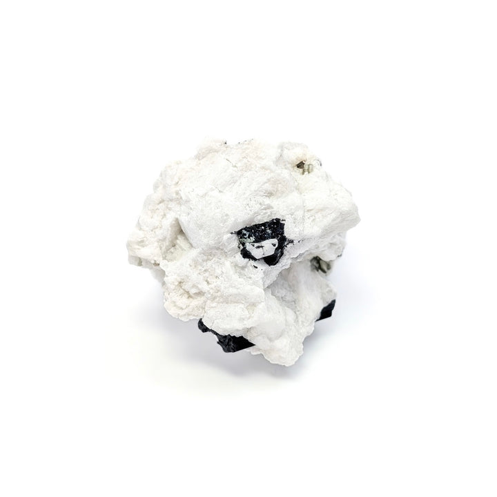 Aquamarine on Cleavelandite with Black Tourmaline