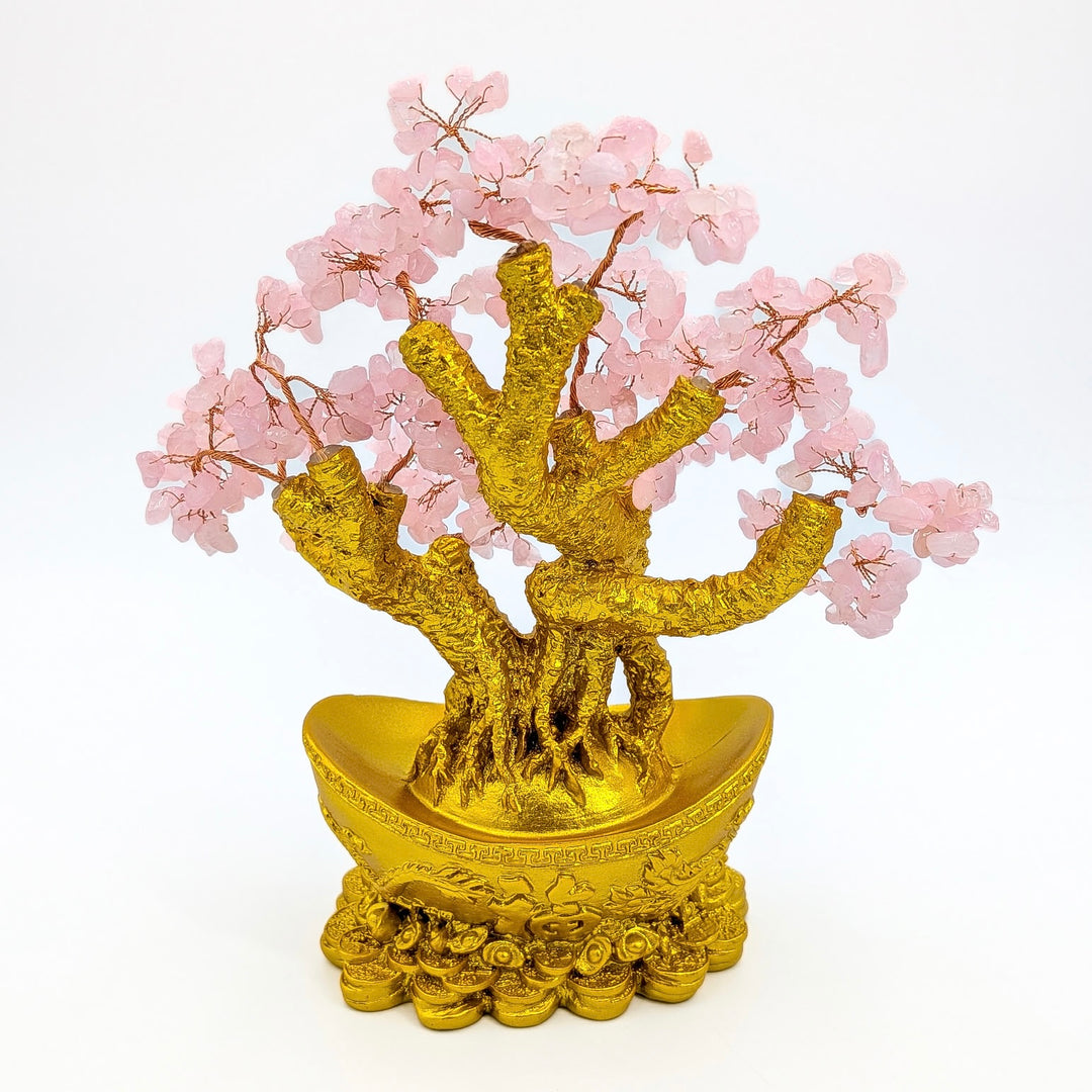 Rose Quartz Bonsai Tree