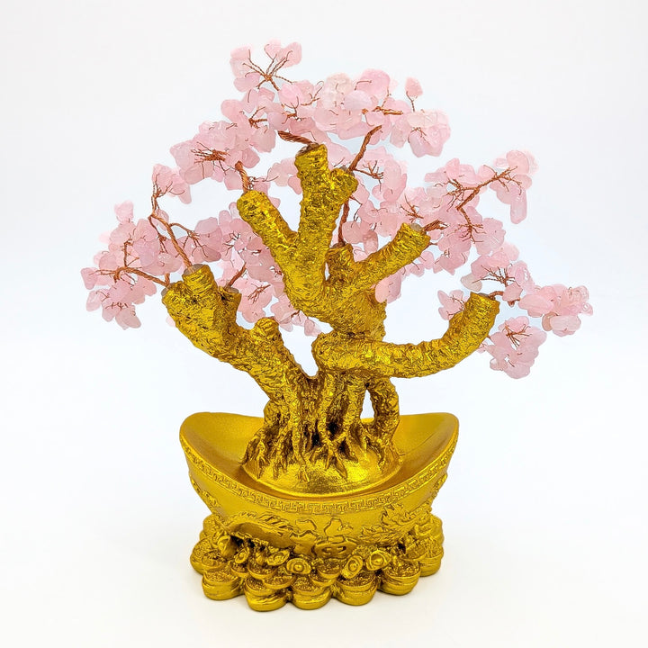 Rose Quartz Bonsai Tree