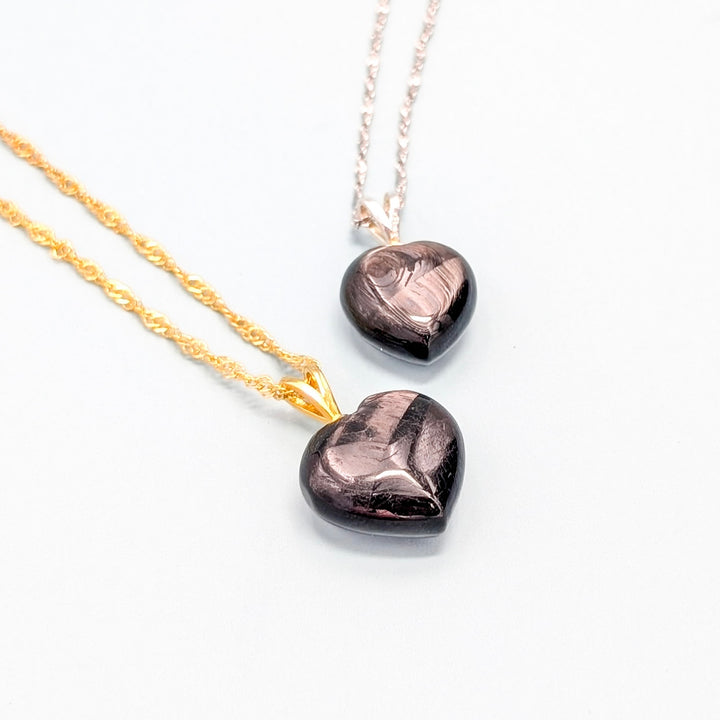 Hypersthene Heart Necklace