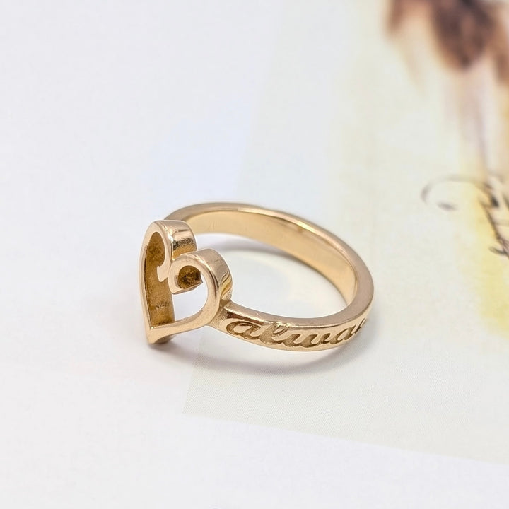 Pre-Loved James Avery Always and Forever Heart Ring in 14k Yellow Gold