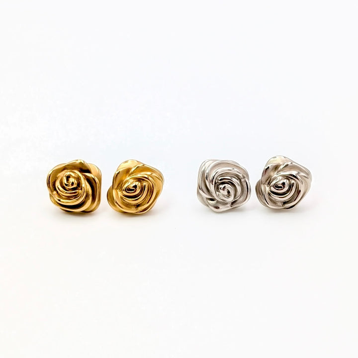 Vintage Rose Stud Earrings