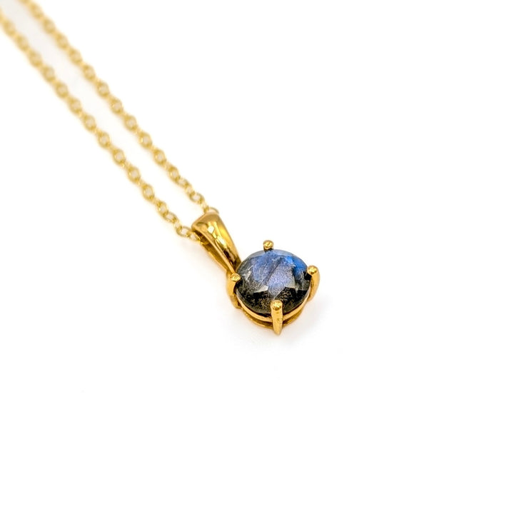 Faceted Gemstone Necklaces in Gold Over Sterling Silver