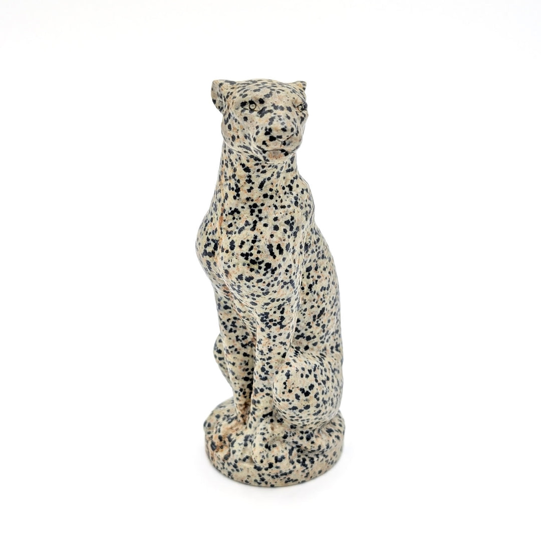Dalmatian Jasper Leopard Carving