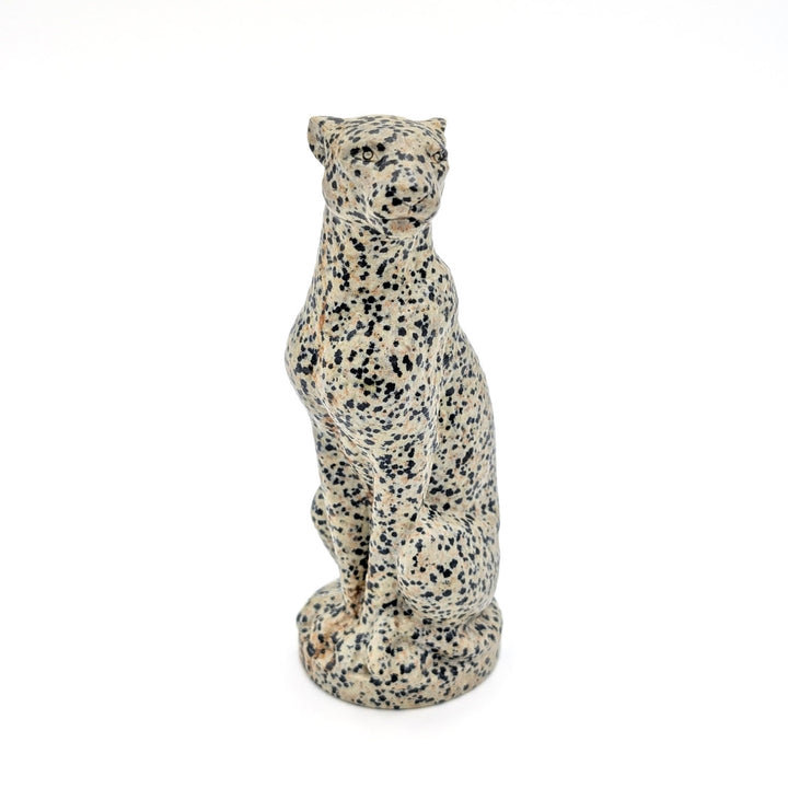 Dalmatian Jasper Leopard Carving