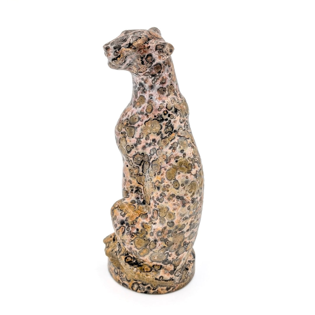 Leopard Skin Jasper Leopard Figurine