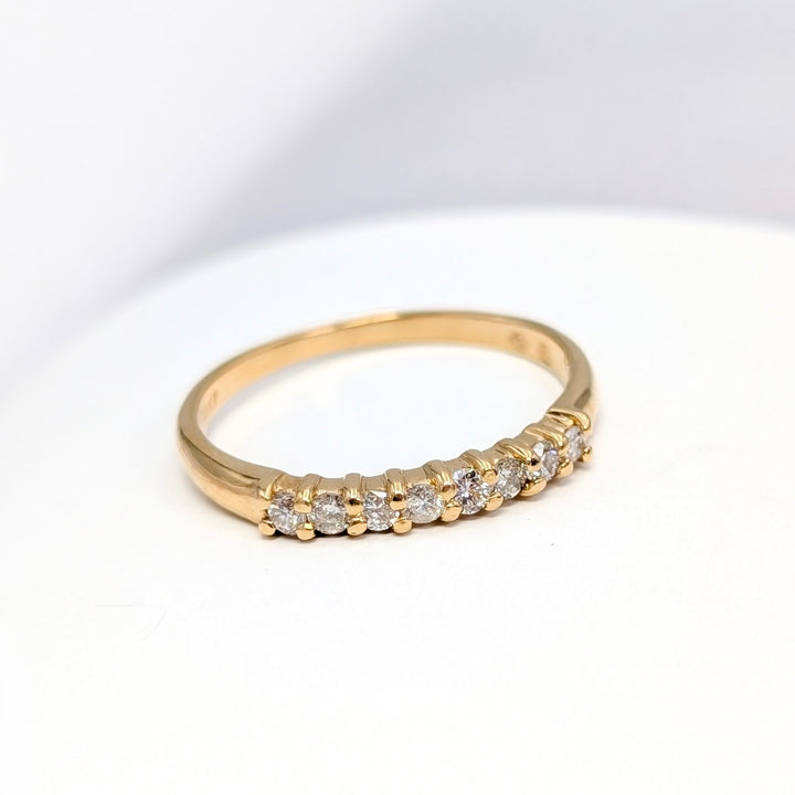 Vintage Diamond Band Ring in 14K Yellow Gold