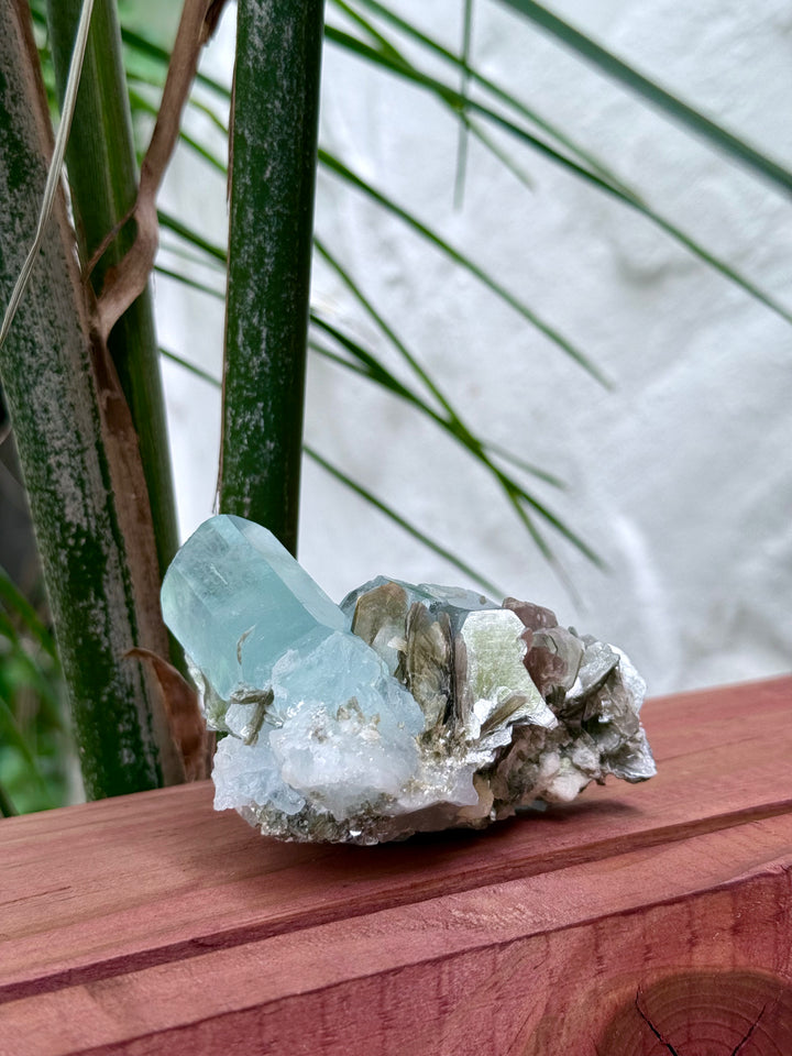 Freeform Aquamarine & Muscovite